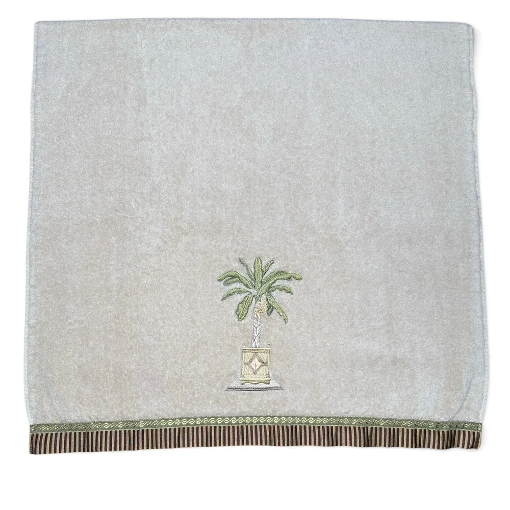 Avanti for Macys Bath Linens BANANA PALM 1 Bath Towel & 1 Hand Towel Made In USA